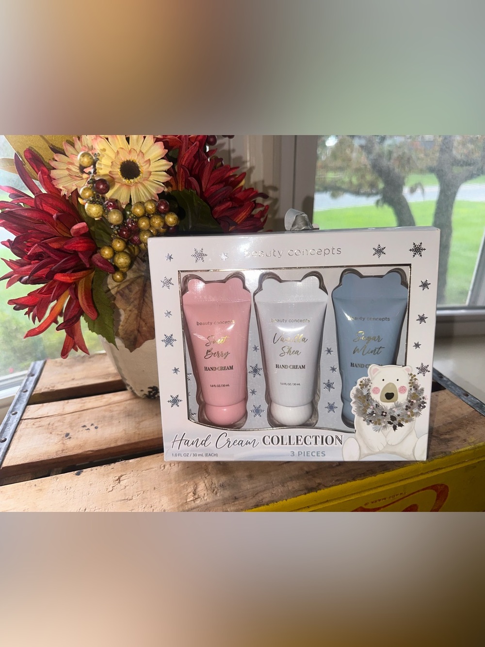 Beauty Concepts Hand Cream Collection~3 Lotions Sweet Berry, vanilla,Sugar Mint